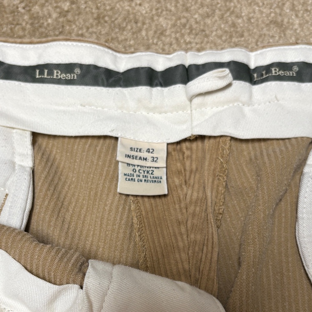Men’s L.L. Bean Brown corduroy pants
